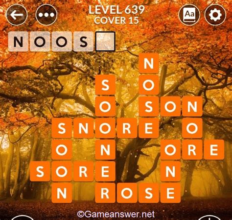 Wordscapes Level 639 Answers .
